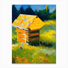 Apiary Beehive Painting Canvas Print