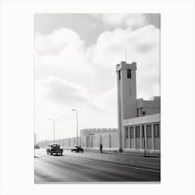 Casablanca, Morocco, Photography In Black And White 4 Canvas Print