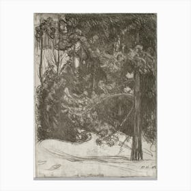 Winter Landscape (1909), Pekka Halonen Canvas Print