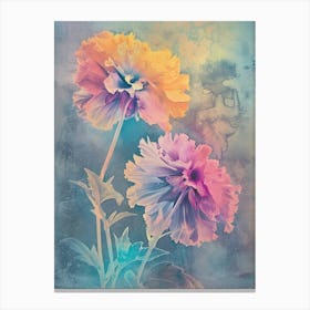 Iridescent Flower Marigold 5 Canvas Print