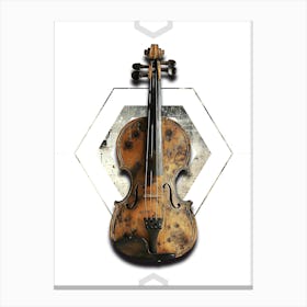 Poster Violin Illustration Art 02 Canvas Print