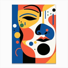 Shape Face Illustration 1 Canvas Print