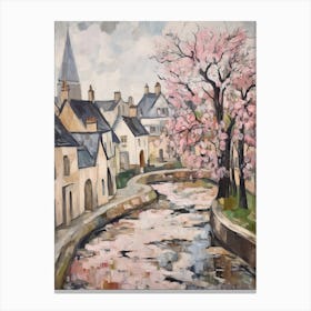 Stow On The Wold (Gloucestershire) Painting 7 Canvas Print