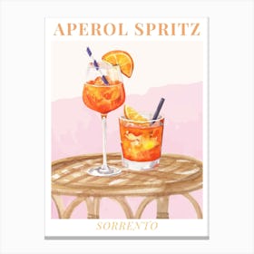 aperol spritz cocktail 1 Canvas Print