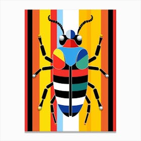 Beetle Abstract Geometric Abstract 7 Canvas Print