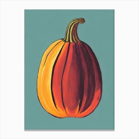 Acorn Squash Bold Graphic vegetable Canvas Print