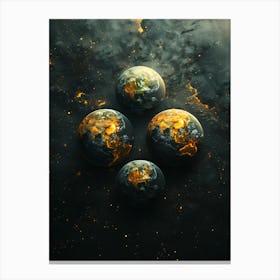 Earth In Space 1 Canvas Print