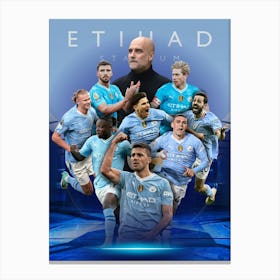 Manchester City Team Toile