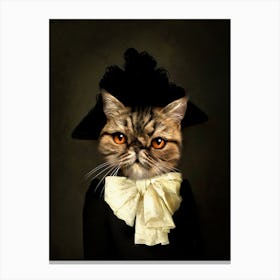 Lady Truss The Spinster Cat Pet Portraits Canvas Print
