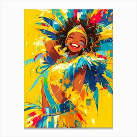 Carnival Girl Canvas Print