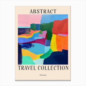 Abstract Travel Collection Poster Bermuda 5 Canvas Print