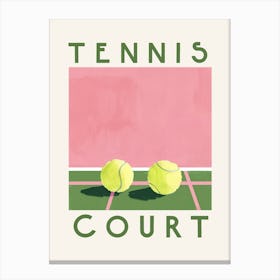 Tennis Court Canvas Print