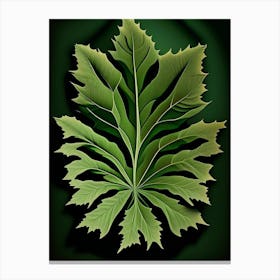 Wormwood Leaf Vibrant Inspired 1 Canvas Print