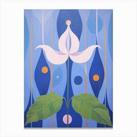 Bluebell 2 Hilma Af Klint Inspired Pastel Flower Painting Canvas Print