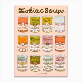 Zodiac Soups Canvas Print