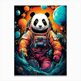 Panda Astronaut Canvas Print