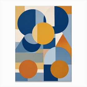 Modern Geometric Shapes Art Print (5) Canvas Print