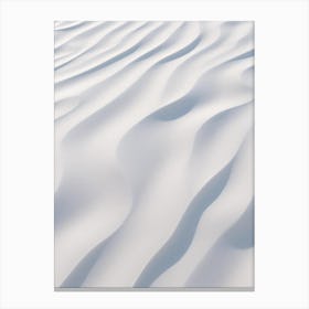 White Sand Dunes Canvas Print