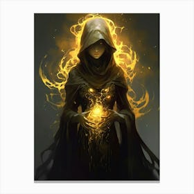 Witch In Flames 2 Canvas Print