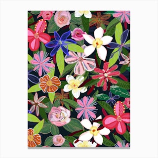 Botanical Flowers Canvas Print