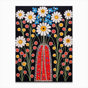 Flower Motif Painting Gypsophila Babys Breath 1 Canvas Print