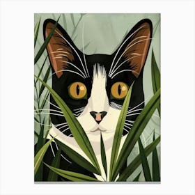 Cat In The Jungle 47 Canvas Print