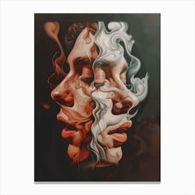 Smokey Face Canvas Print