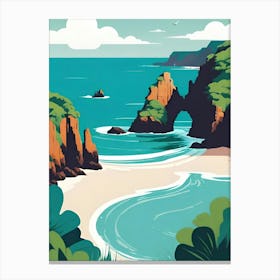 Cliffs Of Cornwall Canvas Print