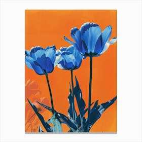 Blue Tulips 9 Canvas Print