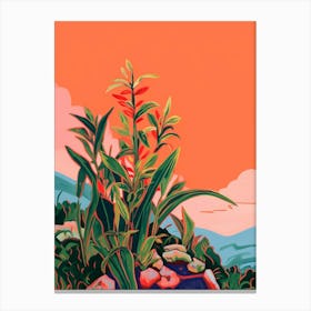 Boho Plant Painting Dracaena Plant 3 Canvas Print