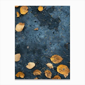 Autumn Leaves On The Ground 7 Canvas Print