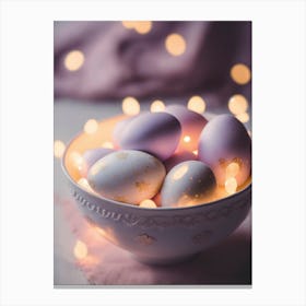 Pastel Purple Eggs Canvas Print