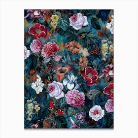 Baroque Flowers Canvas Print