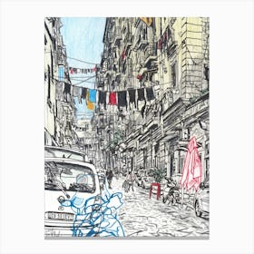 Neapolitans love doing laundry Canvas Print