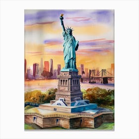 Statue Of Liberty New York Canvas Print