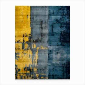'Yellow And Blue' Canvas Print