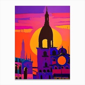 Cathedral Abstract Sunrise Canvas Print