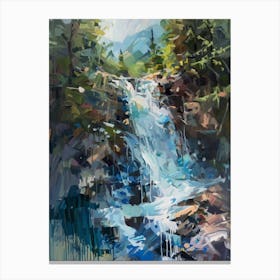 Forest Waterfall Canvas Print