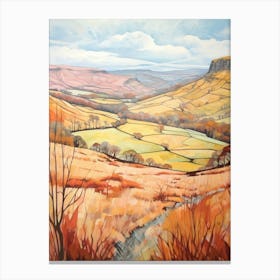 Autumn National Park Painting Brecon Beacons National Park Wales 2 Canvas Print