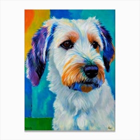 Norfolk Terrier 2 Fauvist Style dog Canvas Print