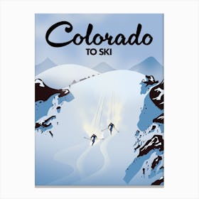 Colorado To Ski Canvas Print
