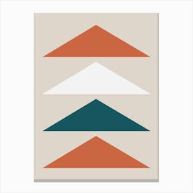 Mid Century Triangles Canvas Print