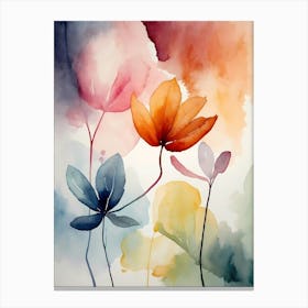 Watercolor Flowers 55 Canvas Print