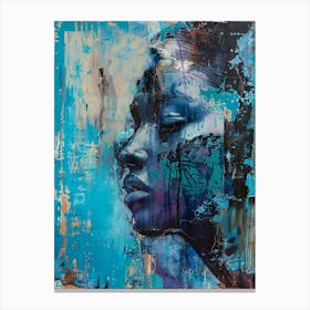 'A Woman'S Face' Canvas Print