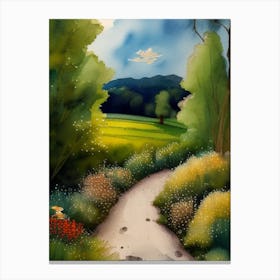 Path In The Countryside Canvas Print