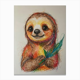 Sloth 17 Canvas Print