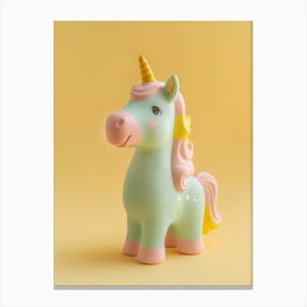 Pastel Toy Unicorn 2 Canvas Print