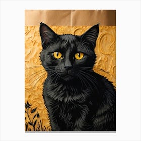 Black Cat 8 Canvas Print