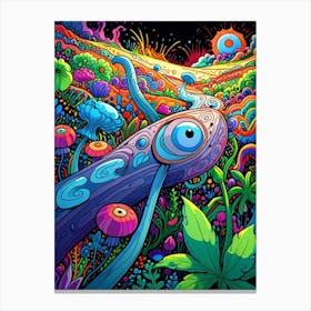 Psychedelic Landscape 1 Canvas Print