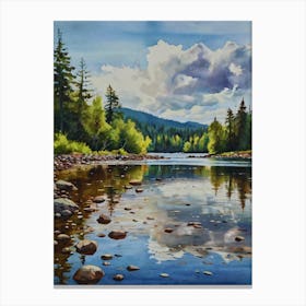 River Reflection Canvas Print